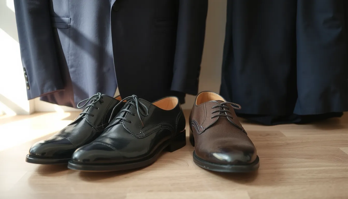 quelle chaussure avec costume bleu marine