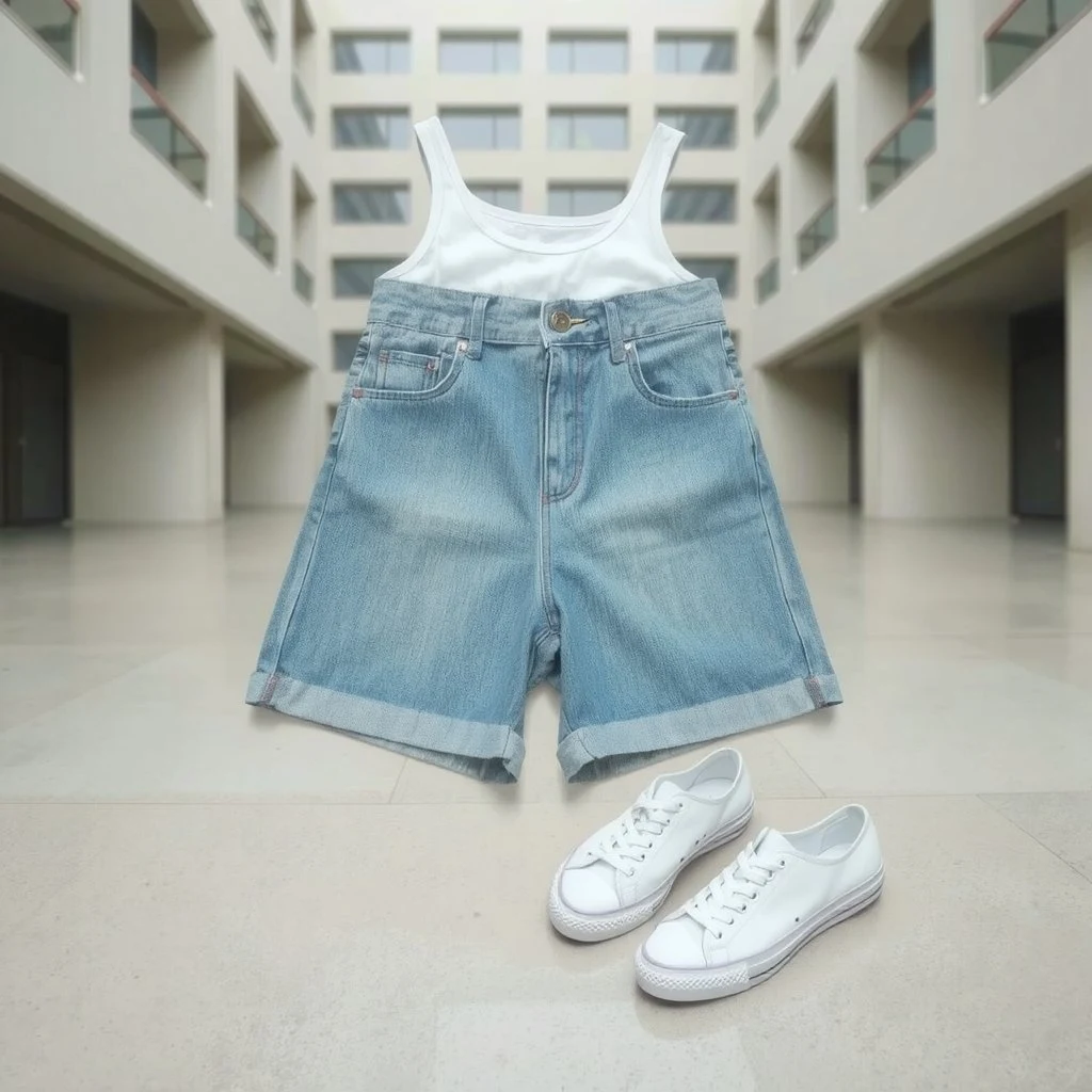 Look denim urbain