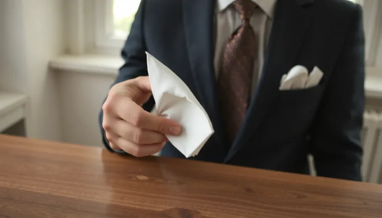 Comment plier une pochette de costume : le guide complet des pliages, matières et règles d&rsquo;étiquette