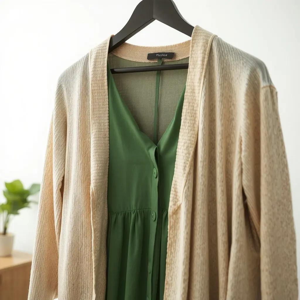 Cardigan beige mi-saison