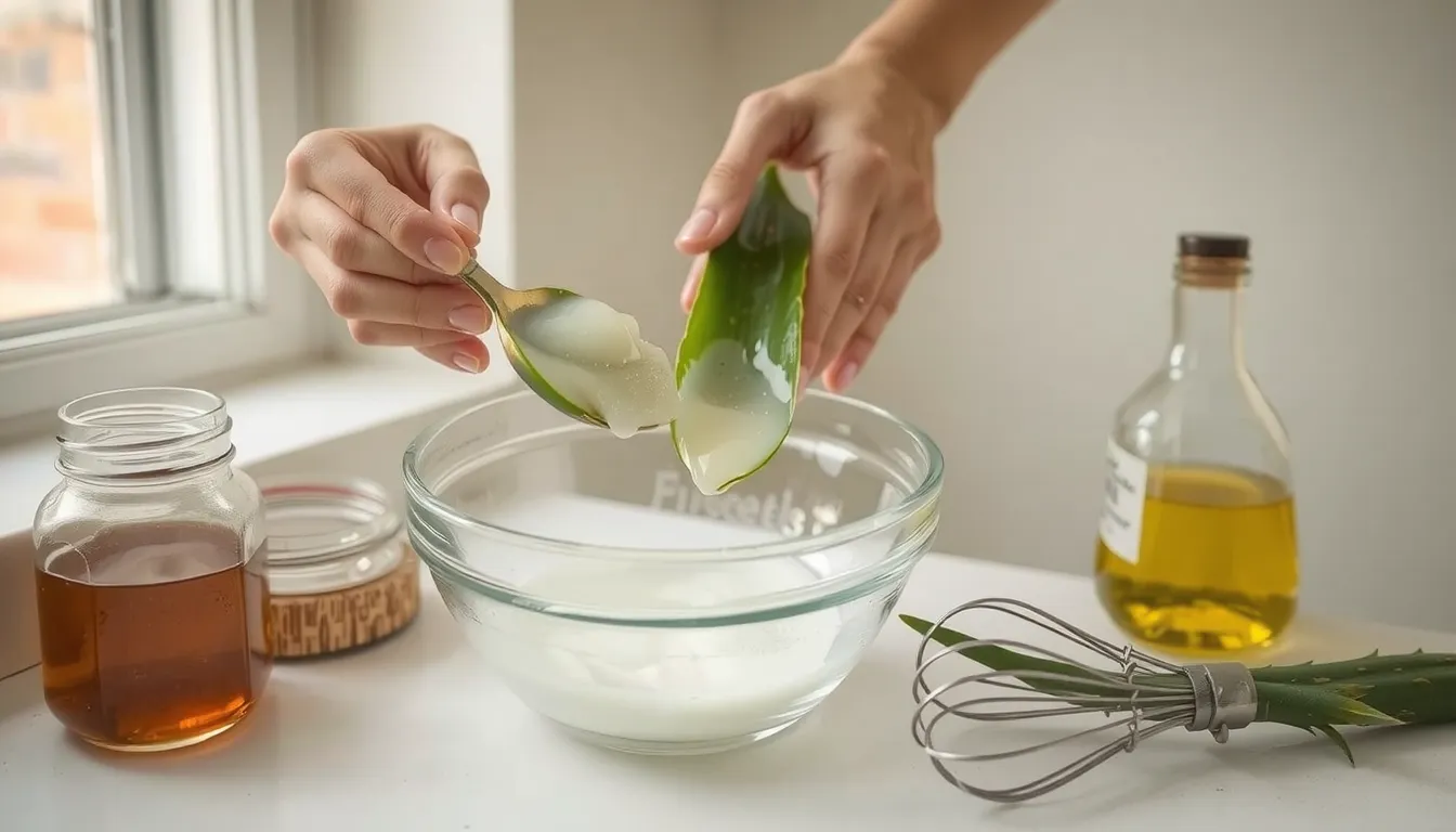 aloe vera cheveux masque